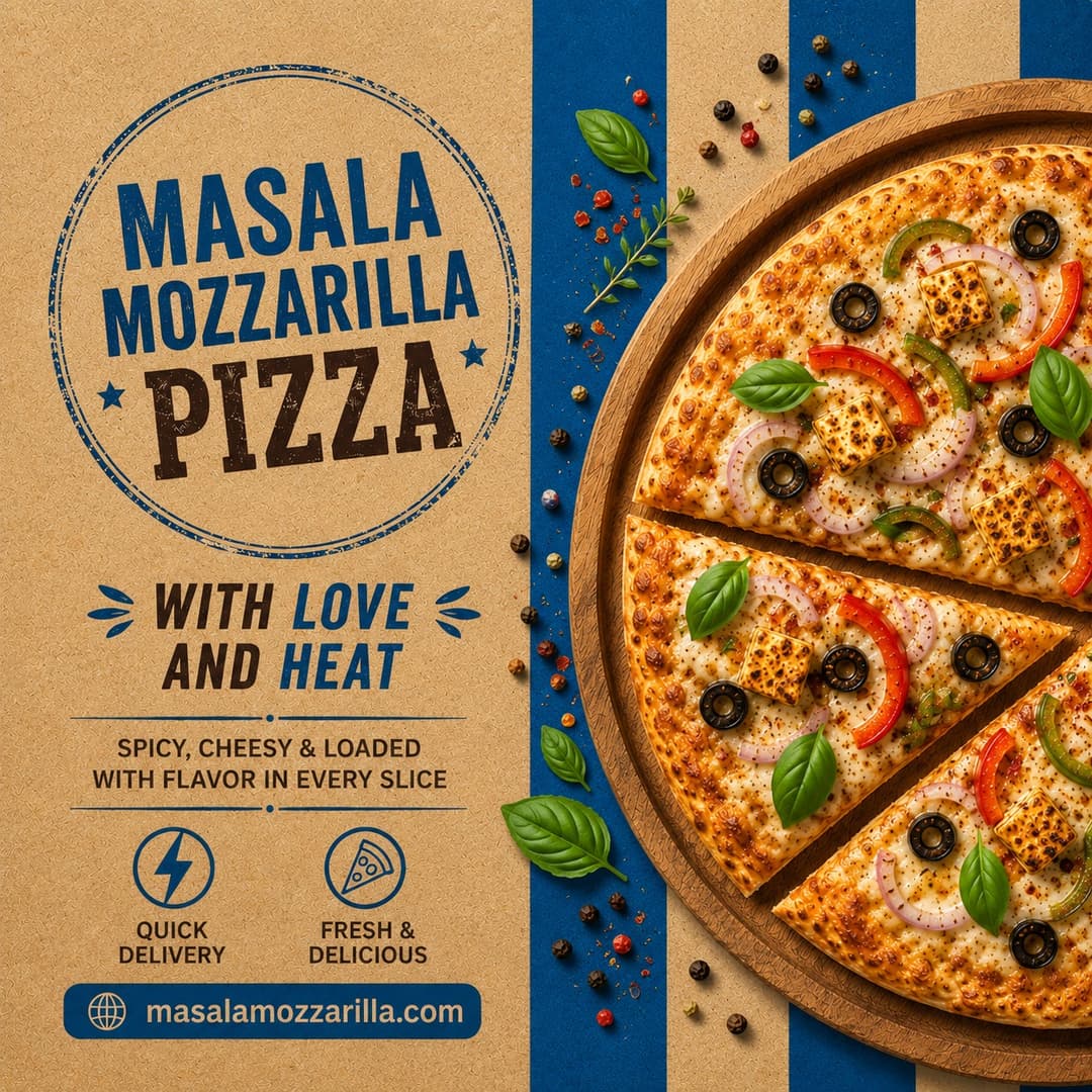 Masala Mozzarella flyer