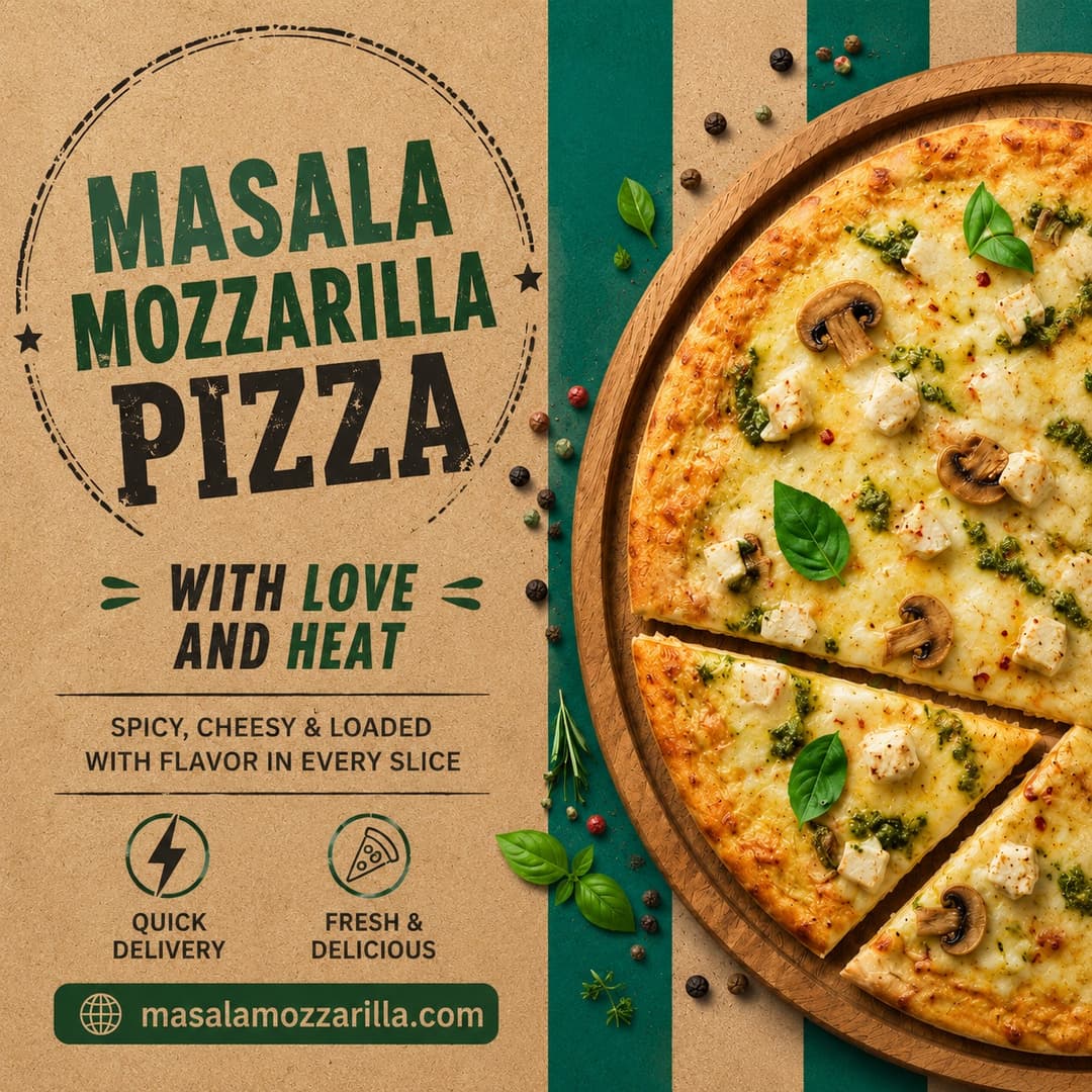 Masala Mozzarella flyer