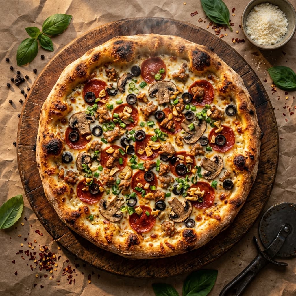 Italian Garlic Pizza